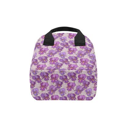 Iris Pattern Print Design IR05 Insulated Lunch Bag