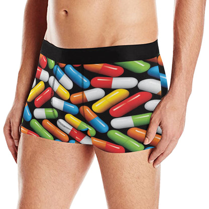 Pill Pattern Print Design A02 Men's Boxer Briefs
