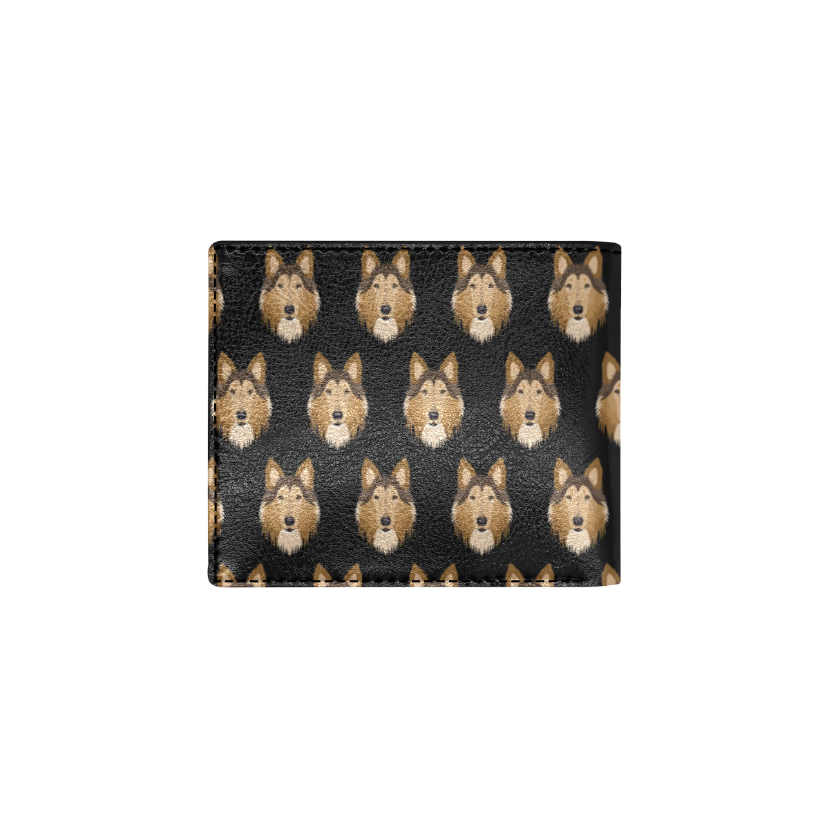 Collies Pattern Print Design 01 Men's ID Card Wallet
