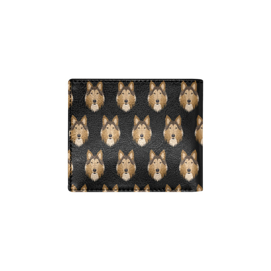 Collies Pattern Print Design 01 Men's ID Card Wallet