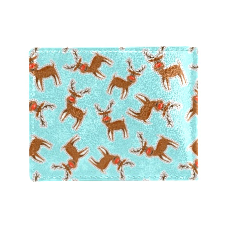 Reindeer Print Design LKS403 Men's ID Card Wallet