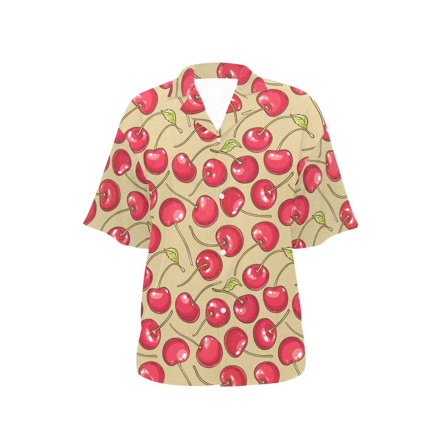 Cherry Pattern Print Design CH05 Women's Hawaiian Shirt