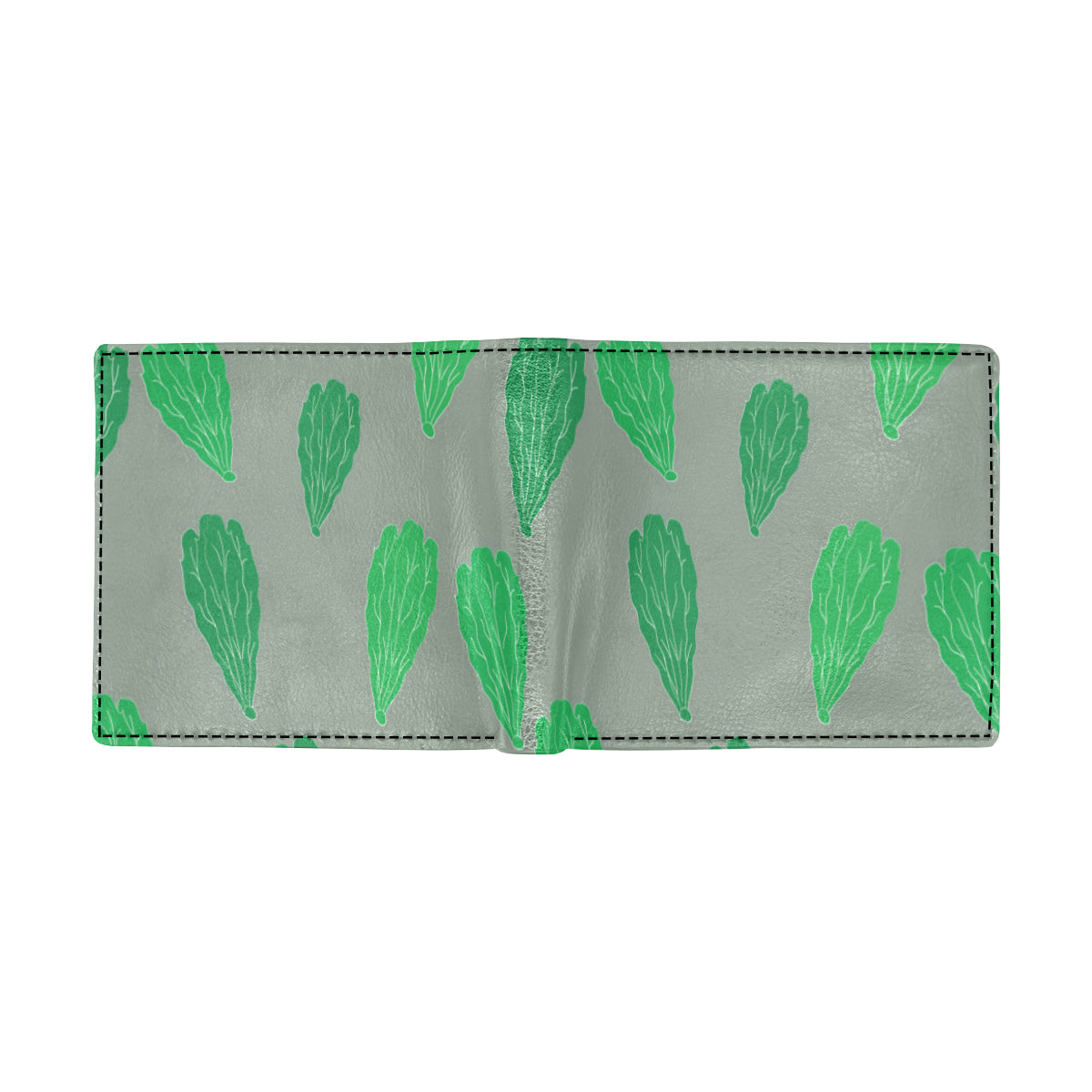 Lettuce Pattern Print Design 02 Men's ID Card Wallet