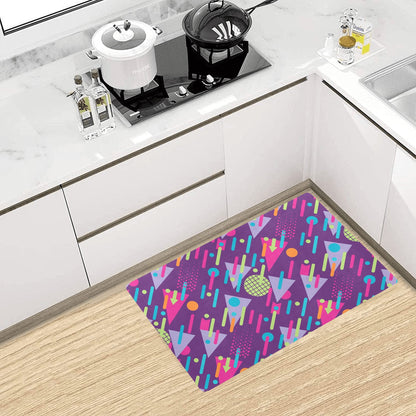 90s Pattern Print Design 4 Kitchen Mat