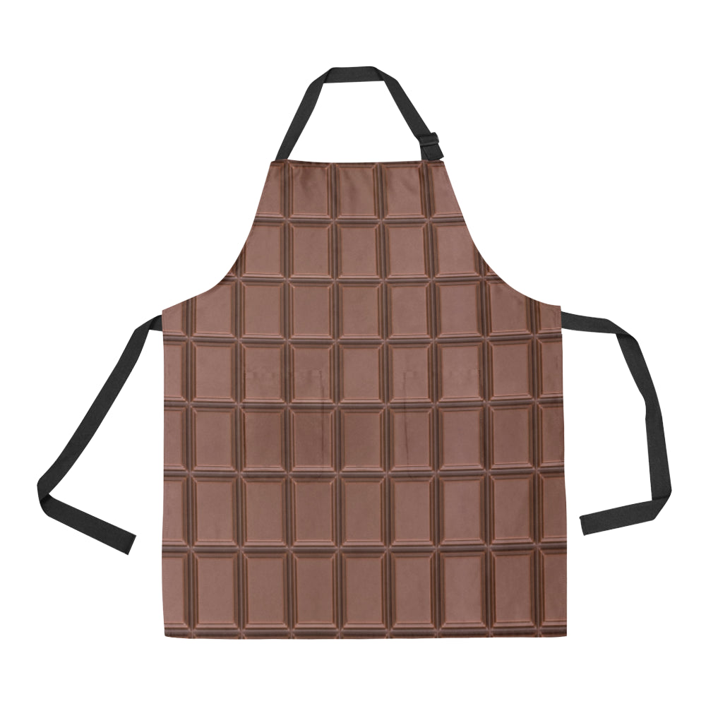Chocolate Pattern Print Design 03 Apron with Pocket