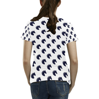 Horse Head Print Design LKS303 Women's  T-shirt