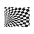 Checkered Flag Optical illusion Men's ID Card Wallet