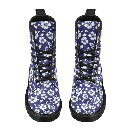 Hibiscus Pattern Print Design HB010 Women's Boots