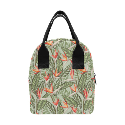 Bird Of Paradise Pattern Print Design BOP08 Insulated Lunch Bag