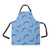 Dolphin Blue Print Apron with Pocket