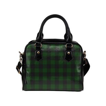 Buffalo check Green Pattern Print Design 02 Shoulder Handbag