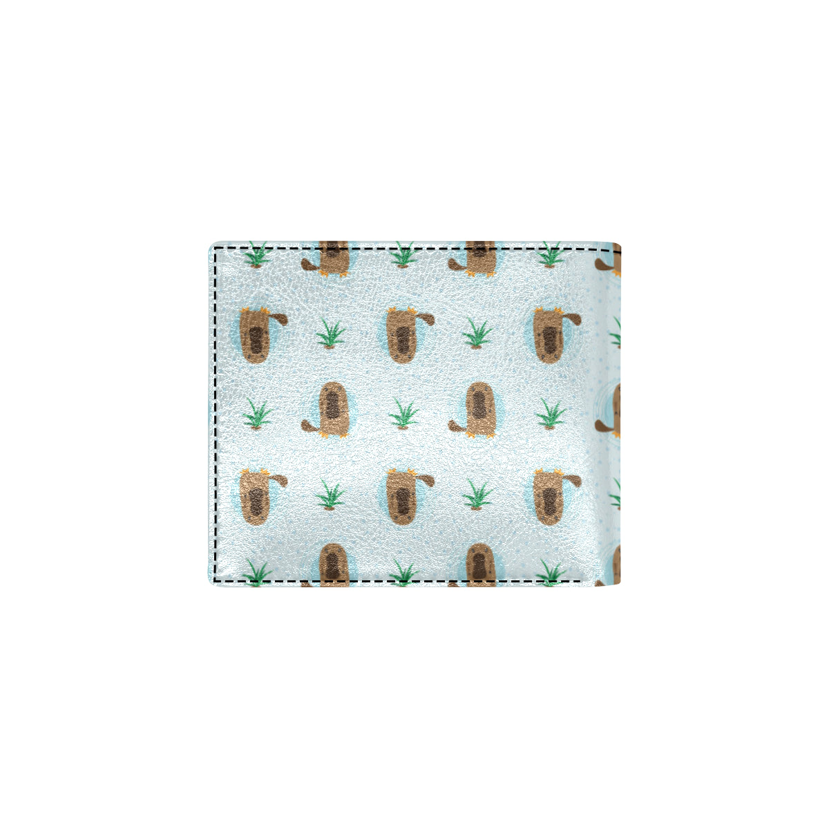 Platypus Pattern Print Design A04 Men's ID Card Wallet