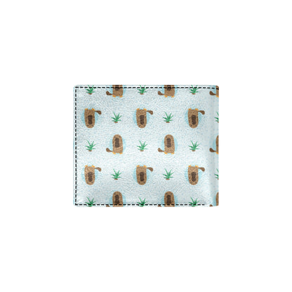 Platypus Pattern Print Design A04 Men's ID Card Wallet