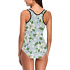 Apple blossom Pattern Print Design AB04 Women Swimsuit