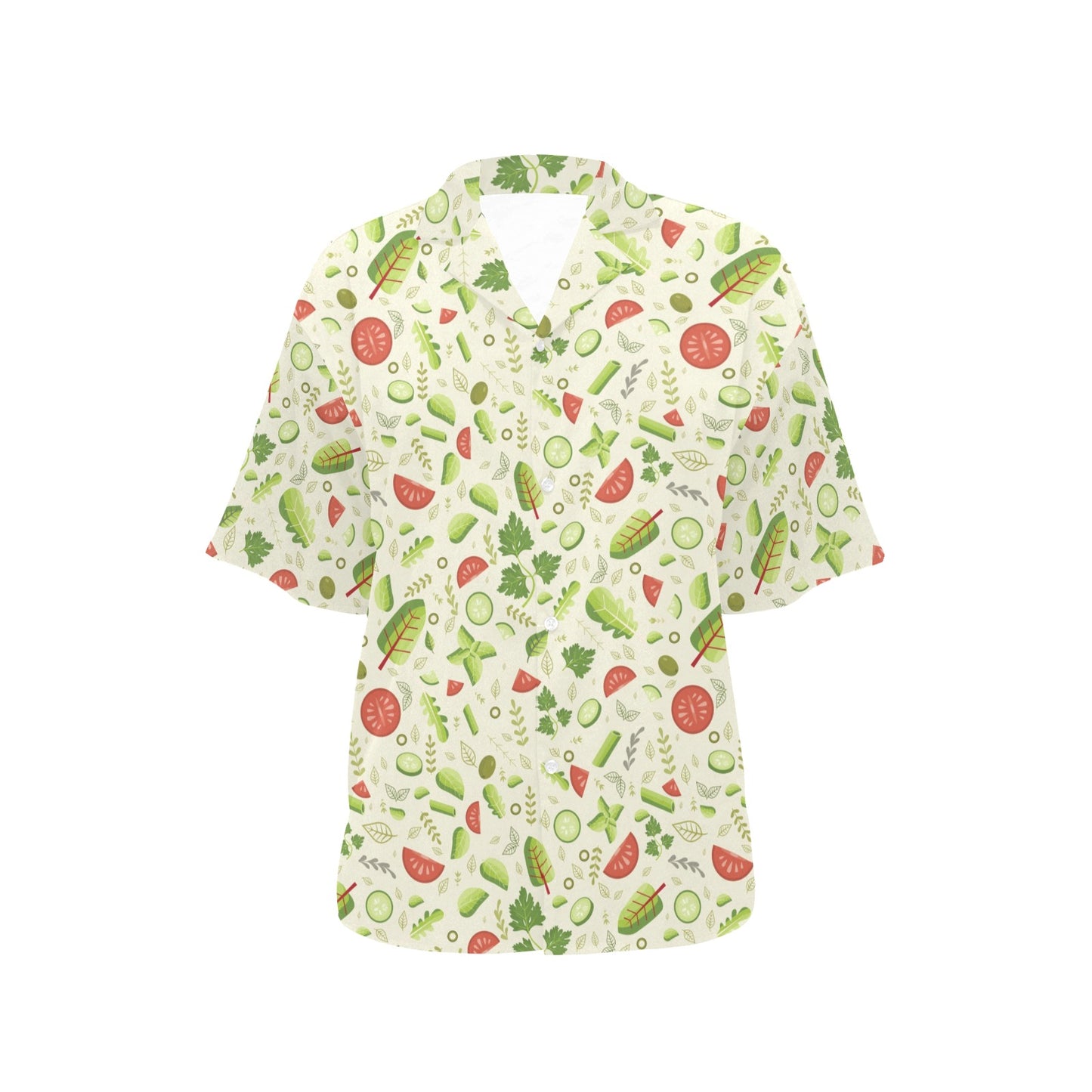 Salad Vegetable Print Design LKS302 Women's Hawaiian Shirt