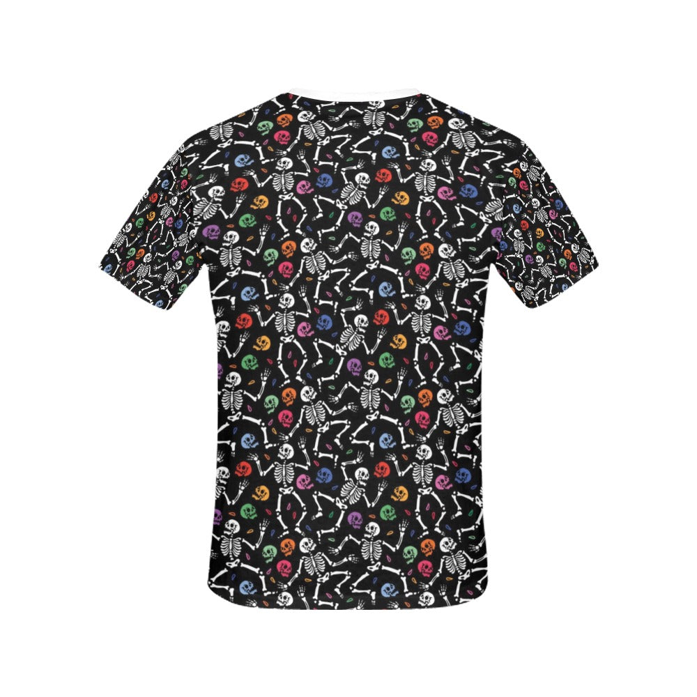 Skeleton Print Design LKS307 Women's  T-shirt