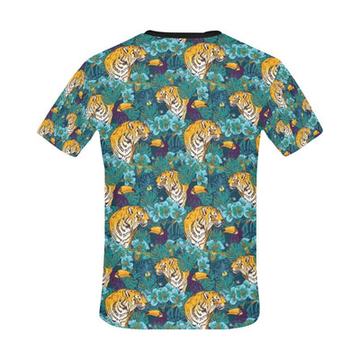 Tiger Tropical Print Design LKS301 Men's All Over Print T-shirt