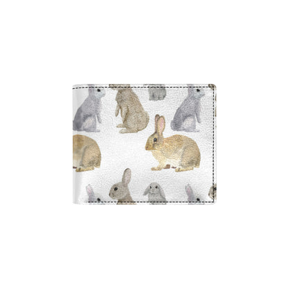 Rabbit Pattern Print Design 02 Men's ID Card Wallet