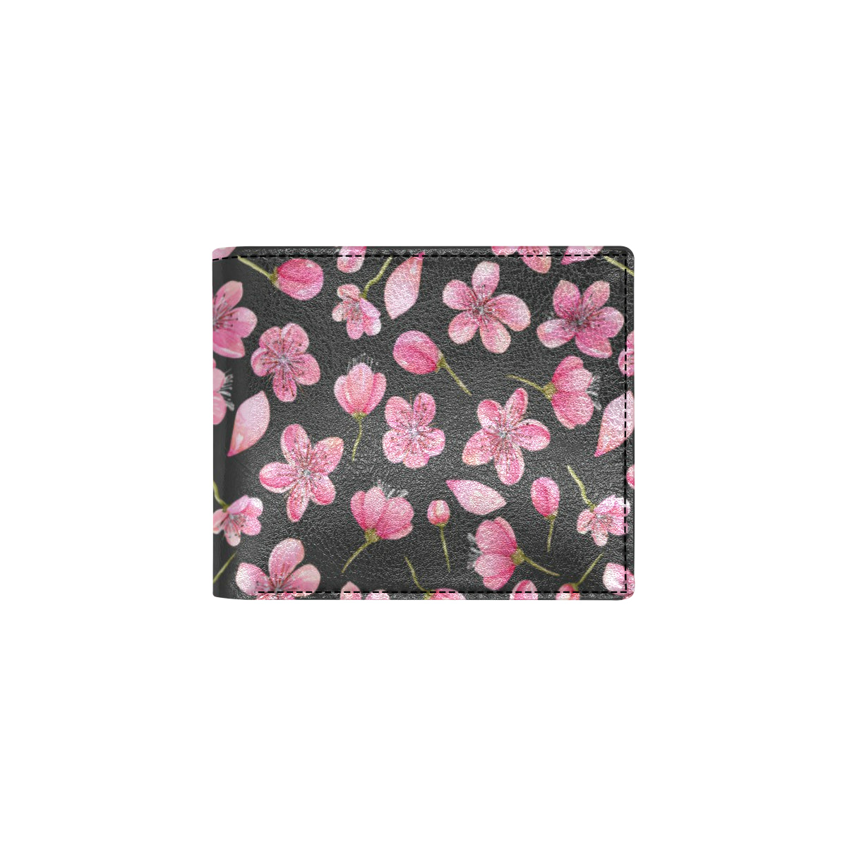 Apple blossom Pattern Print Design AB03 Men's ID Card Wallet