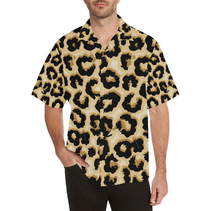 Jaguar Skin Pattern Print Design 02 Men's Hawaiian Shirt