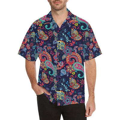 Paisley Boho Pattern Print Design A06 Men's Hawaiian Shirt