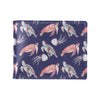 Sea Turtle With Jelly Fish Print Design LKS301 Men's ID Card Wallet