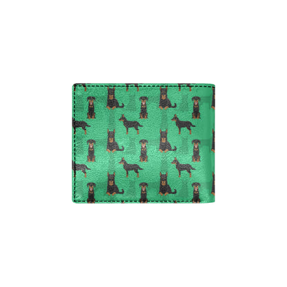 Beauceron Pattern Print Design 01 Men's ID Card Wallet