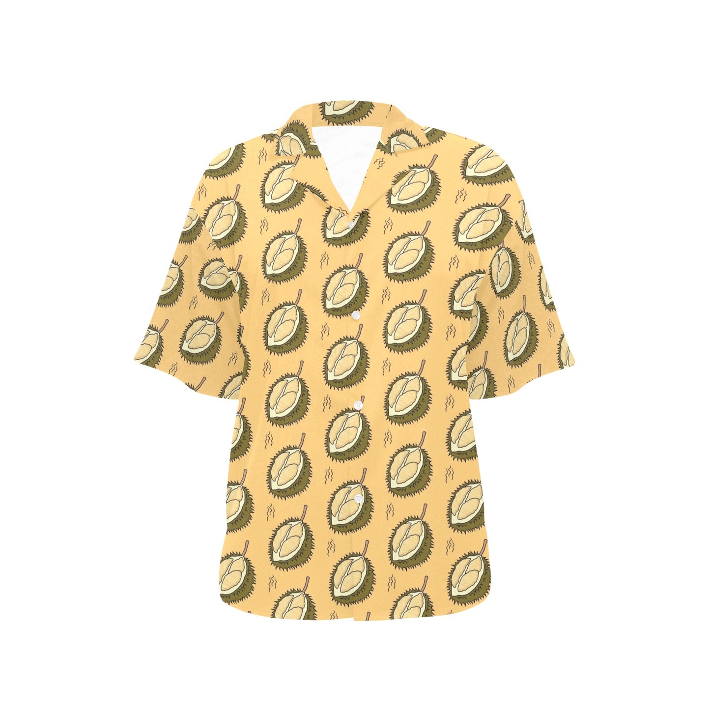 Durian Pattern Print Design DR02 Women's Hawaiian Shirt