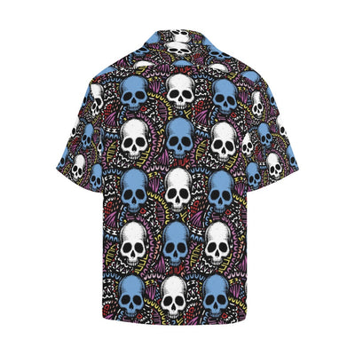 Skull Print Design LKS305 Men's Hawaiian Shirt