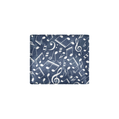 Music note Pattern Print Design A02 Men's ID Card Wallet