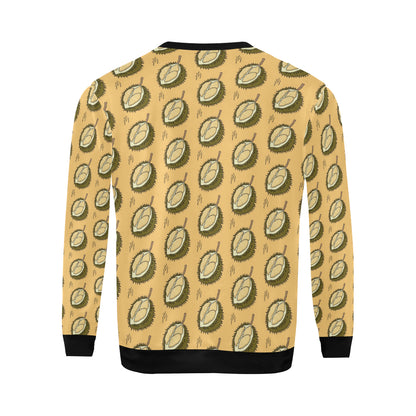 Durian Pattern Print Design DR02 Men Long Sleeve Sweatshirt