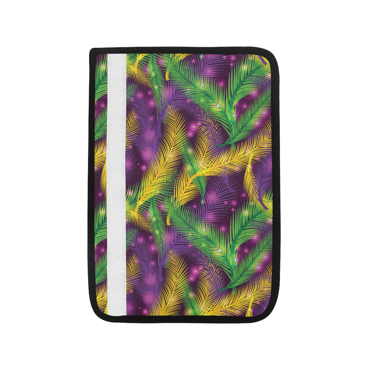 Mardi Gras Pattern Print Design 09 Car Seat Belt Cover