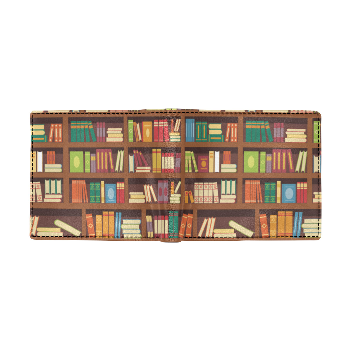 Book Pattern Print Design 06 Men's ID Card Wallet