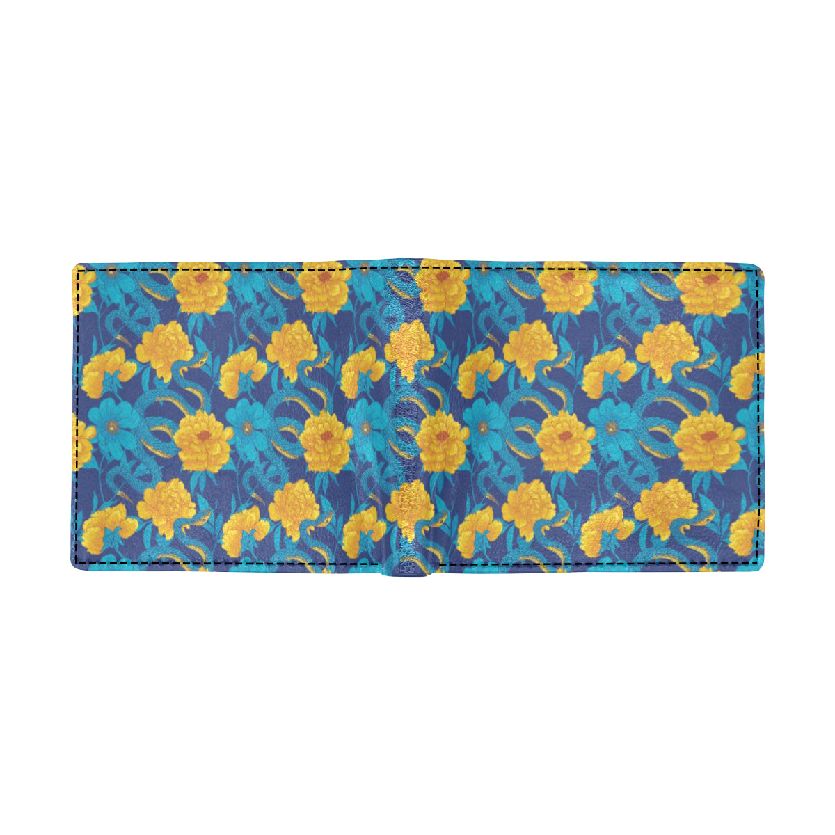 Boa Pattern Print Design 01 Men's ID Card Wallet