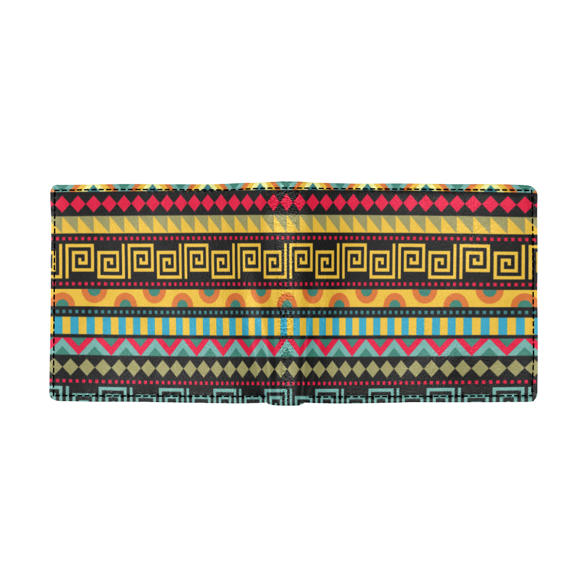 African Pattern Print Design 03 Men's ID Card Wallet