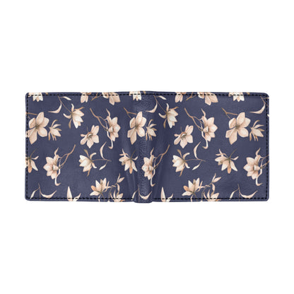 Beautiful Floral Pattern Men's ID Card Wallet