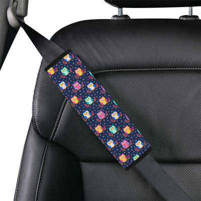 Owl Cute Themed Design Print Car Seat Belt Cover