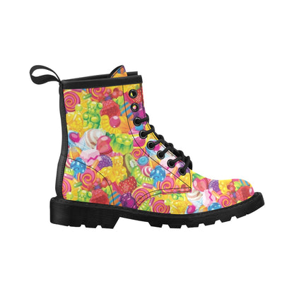 Candy Pattern Print Design CA01 Women's Boots