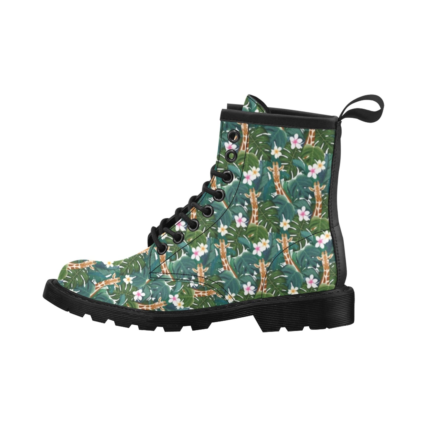 Giraffe Jungle Design Print Women's Boots