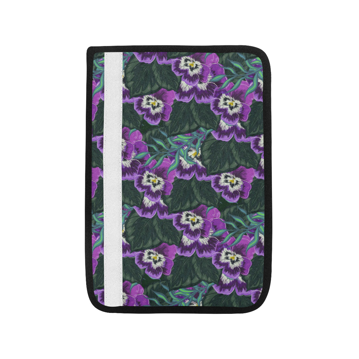 Pansy Pattern Print Design PS07 Car Seat Belt Cover