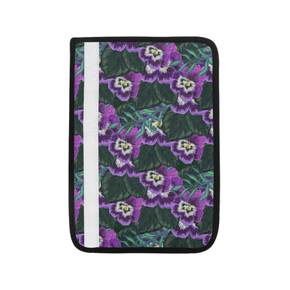 Pansy Pattern Print Design PS07 Car Seat Belt Cover