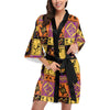 African Pattern Print Design 02 Women's Short Kimono