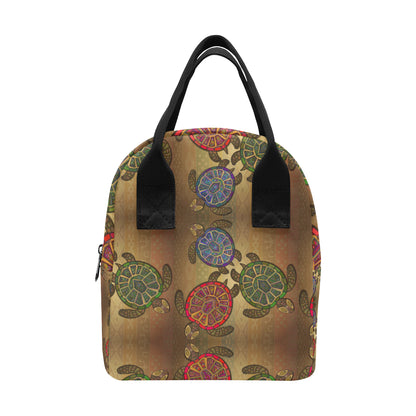 Sea Turtle Tribal Colorful Insulated Lunch Bag