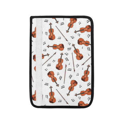 Violin Pattern Print Design 02 Car Seat Belt Cover