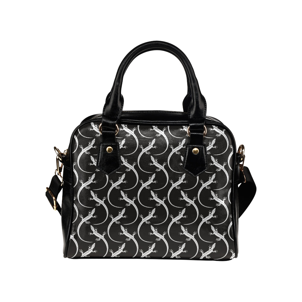 lizard Pattern Print Design 01 Shoulder Handbag