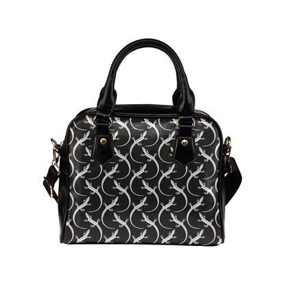 lizard Pattern Print Design 01 Shoulder Handbag