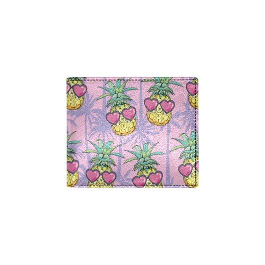 Pineapple Pattern Print Design PP06 Men's ID Card Wallet