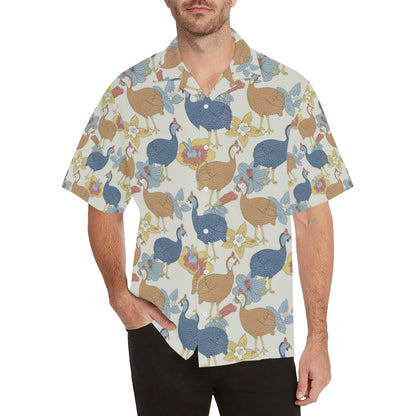 Guinea Fowl Pattern Print Design 01 Men's Hawaiian Shirt