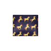 Gold Horse Pattern Men's ID Card Wallet