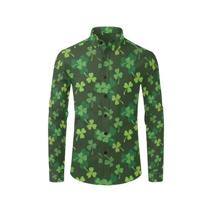 Irish Pattern Print Design 03 Men's Long Sleeve Shirt